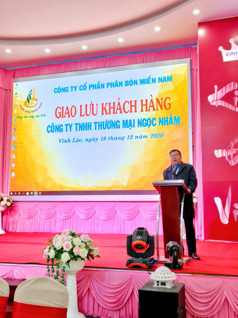 Ông Nguyễn Ngọc Nhâm phát biểu trước Hội nghị