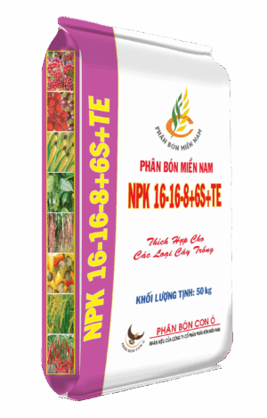 Phân Bón Miền Nam NPK 16-16-8+6S+TE