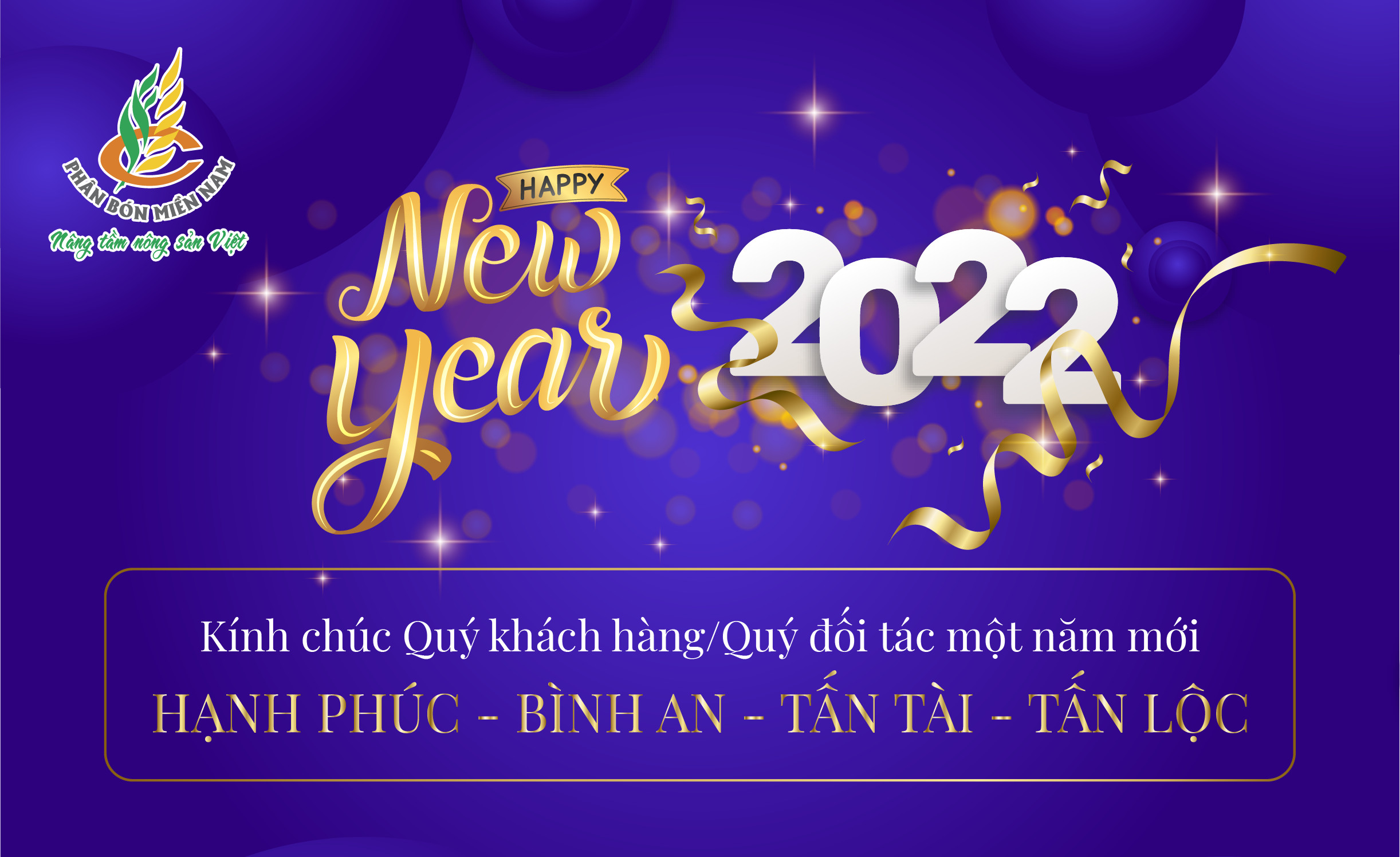 PHÂN BÓN MIỀN NAM: CHÚC MỪNG NĂM MỚI – XUÂN NHÂM DẦN 2022