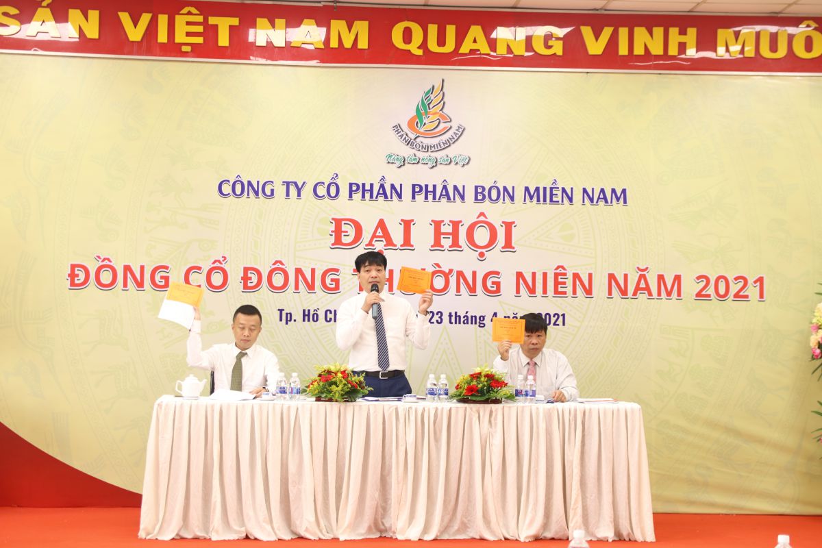 ĐẠI HỘI ĐỒNG CỔ ĐÔNG NĂM 2021 CÔNG TY CỔ PHẦN PHÂN BÓN MIỀN NAM