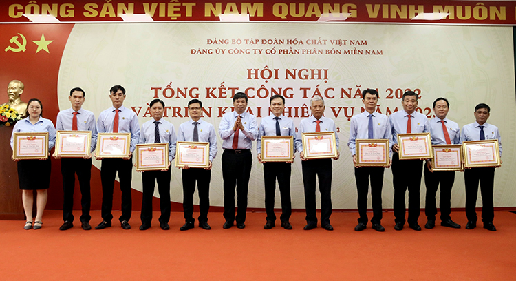 Đảng ủy Phân bón Miền Nam tổ chức Hội nghị tổng kết công tác năm 2022, triển khai nhiệm vụ năm 2023