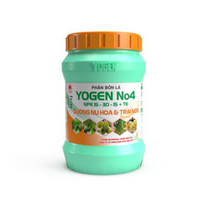 Phân bón lá Yogen No4 (NPK 15-30-15+TE) Dưỡng nụ hoa & Trái non