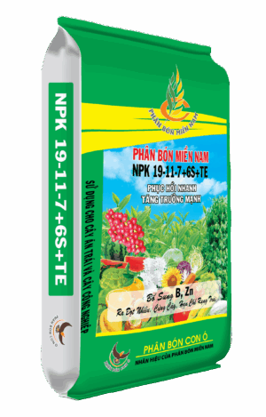 Phân Bón Miền Nam NPK 19-11-7+6S+TE