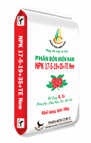 Phân Bón Miền Nam NPK 17-5-19+3S+TE New