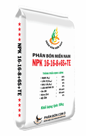 Phân Bón Miền Nam NPK 16-16-8+6S+TE