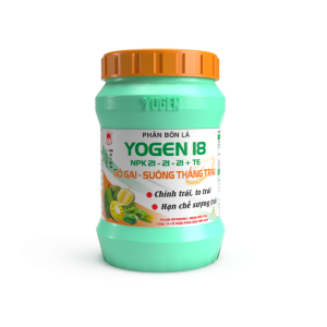 Phân bón lá Yogen 18 (NPK 21-21-21+TE) Nở gai - Suông Thẳng Trái