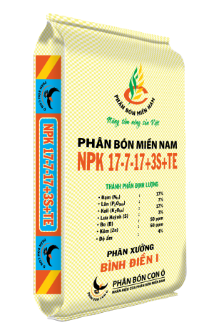 Phân Bón Miền Nam NPK 17-7-17+3S+TE