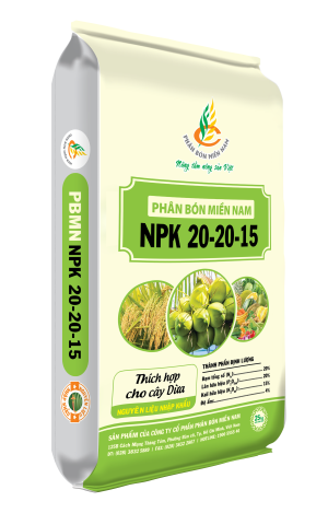 Phân Bón Miền Nam NPK 20-20-15 Thích hợp cho cây Dừa