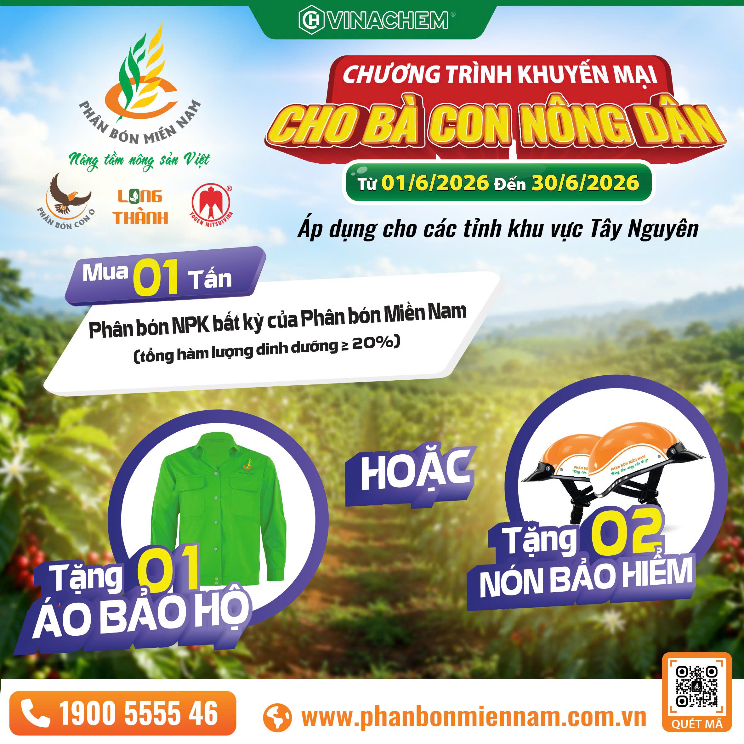CHƯƠNG TRÌNH KHUYẾN MẠI ÁP DỤNG CHO BÀ CON NÔNG DÂN