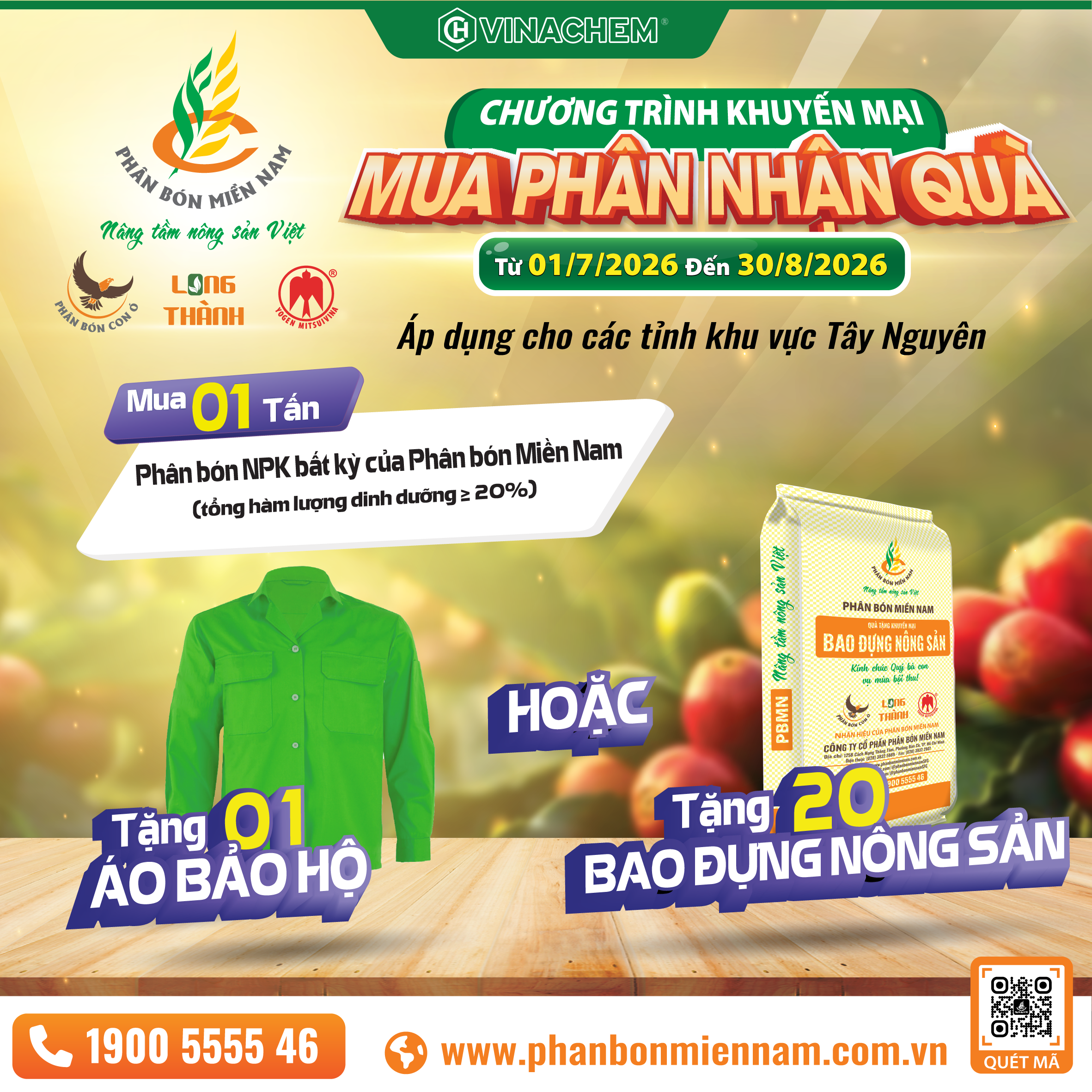 CHƯƠNG TRÌNH KHUYẾN MẠI ÁP DỤNG CHO BÀ CON NÔNG DÂN